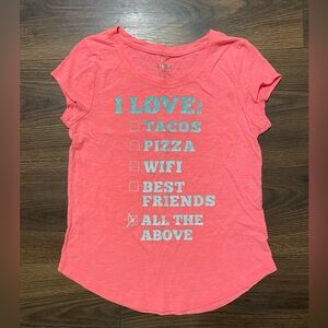 Girl’s SO Perfectly Soft Coral T-shirt 12